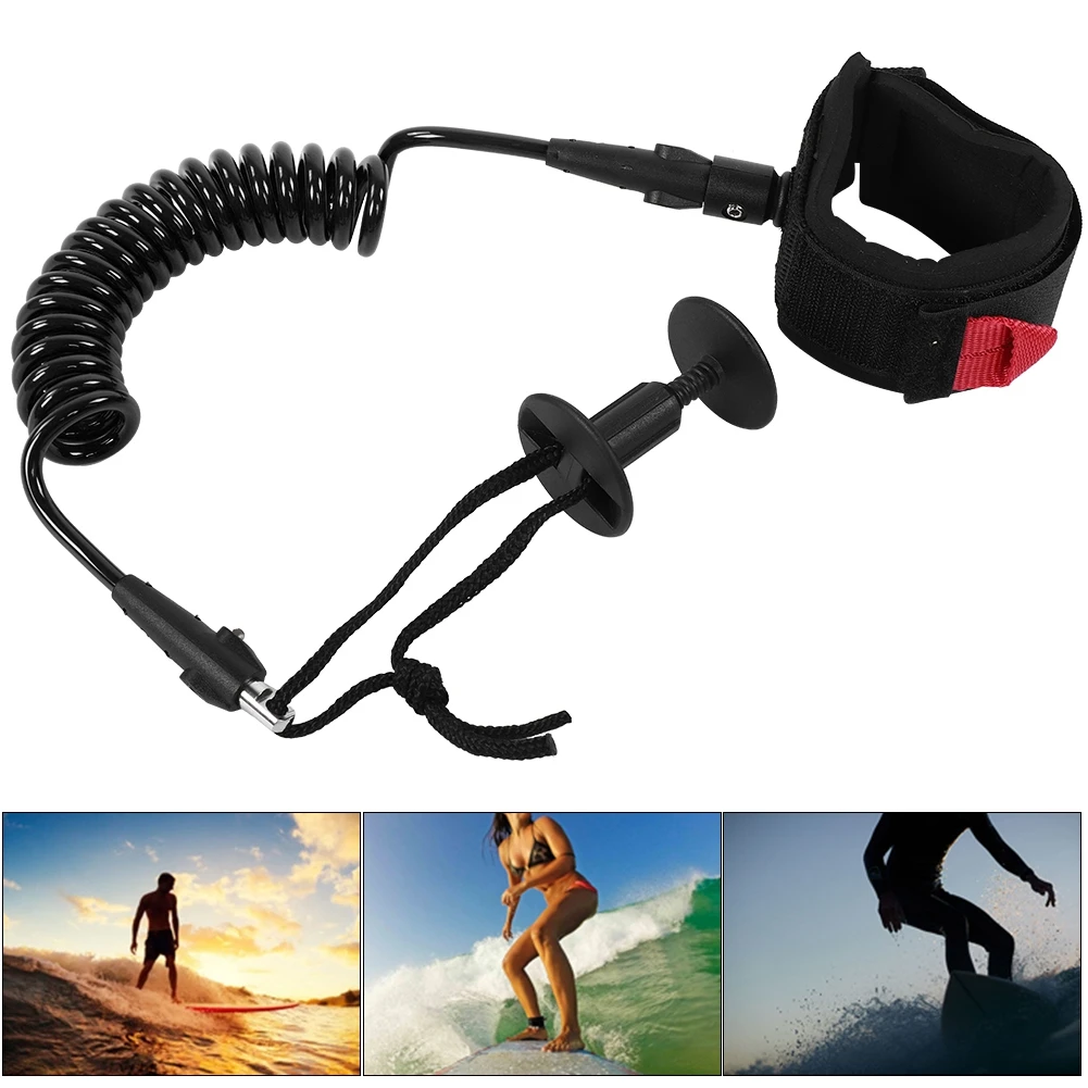 

Bodyboard Coiled Wrist Leash Board Surfing Accessories 5.5MM/5ft