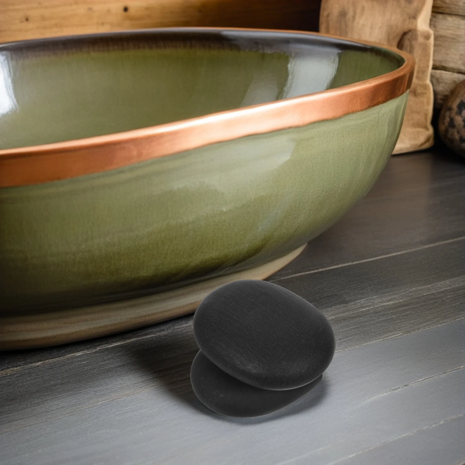 

2Pcs Volcanic Massage Stones Heated Back Neck Shoulder Relief Portable Home Spa Relaxation Essentials Hot Massage Stones