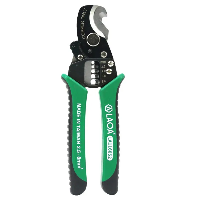 LAOA Cable cutter multifunctional electrician wire stripper stripping knife 0.5-6mm2