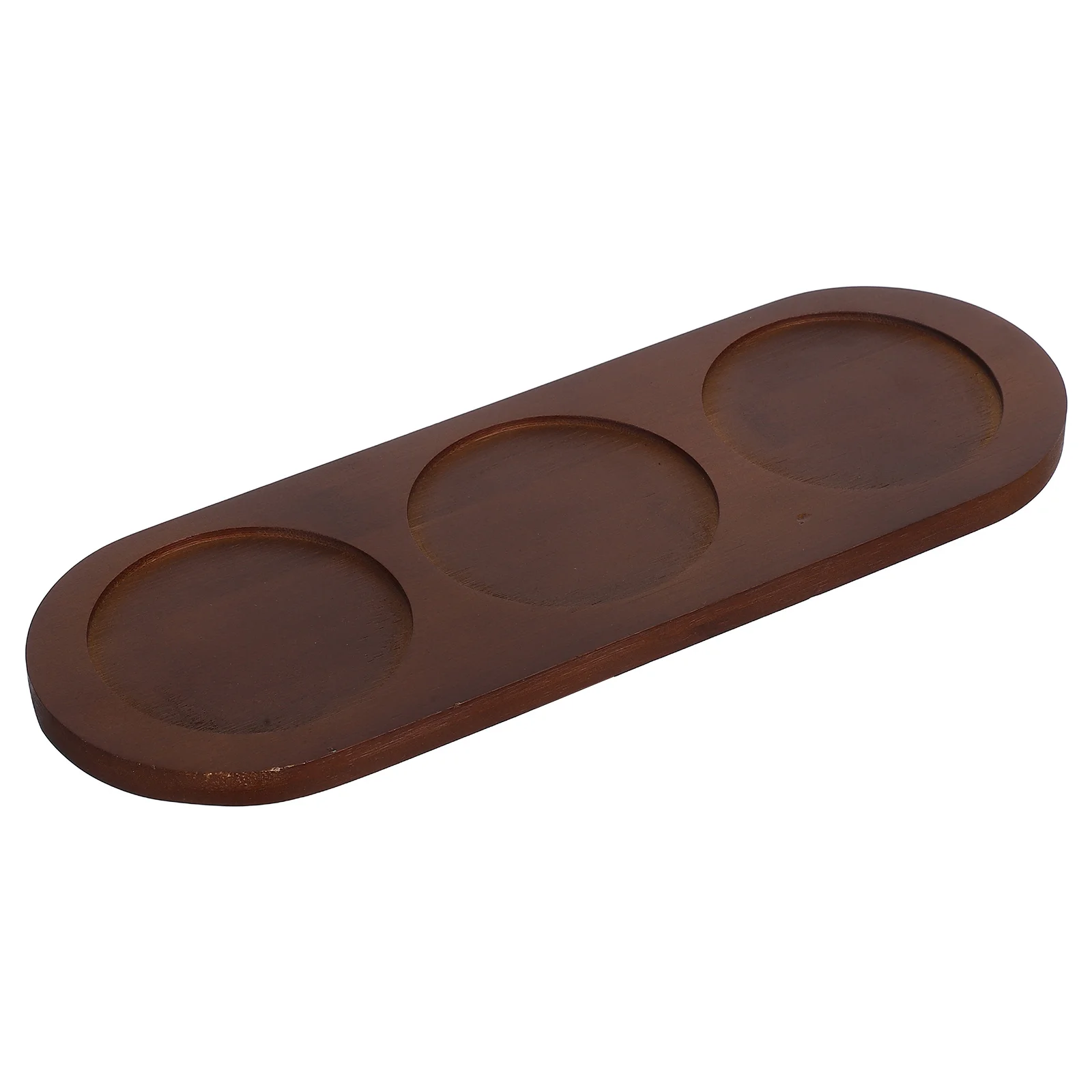 

1pc Cup Whisky Bottle Tray Holder Tray Thickened Wood Coasters For Bar Ktv Wine Bottle Serving Waterproof Cup Mat