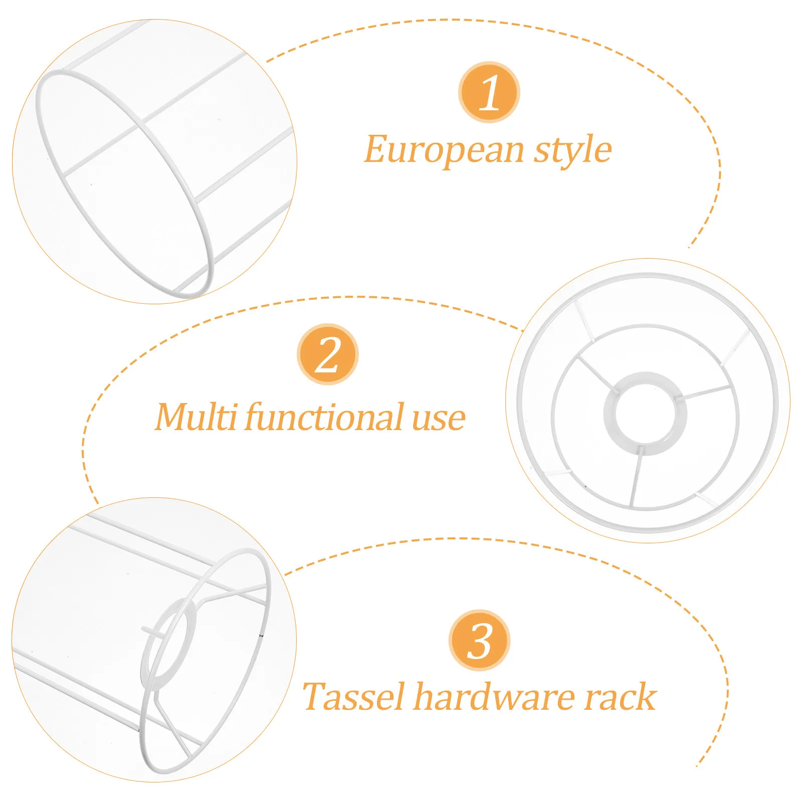 

Металлический каркас абажура для самостоятельной сборки, кронштейн для настольной лампы, легкая установка, аксессуар для домашнего декора, каркас абажура