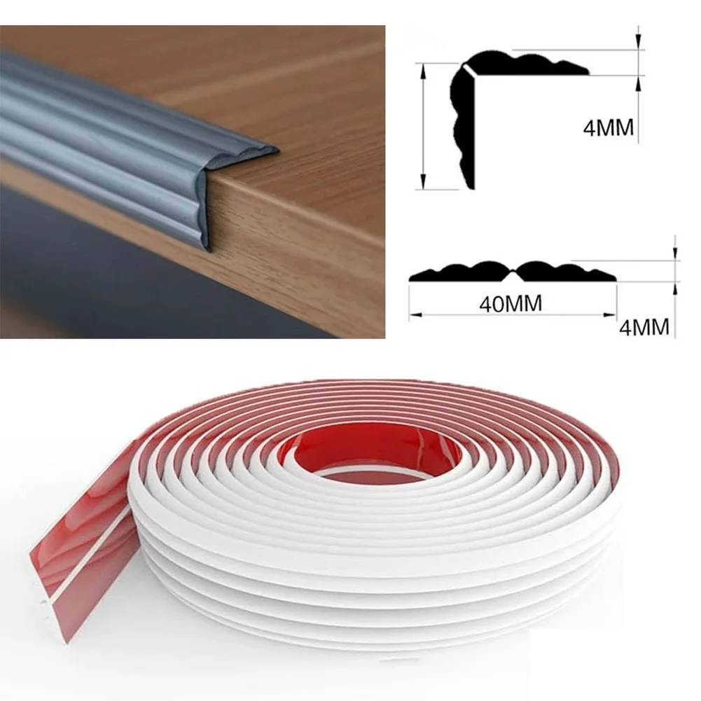 شرائط حماية الزوايا المرنة المضادة للتصادم لتحسين المنزل، تصميم أنيق، تطبيق سهل، تغطية سخية