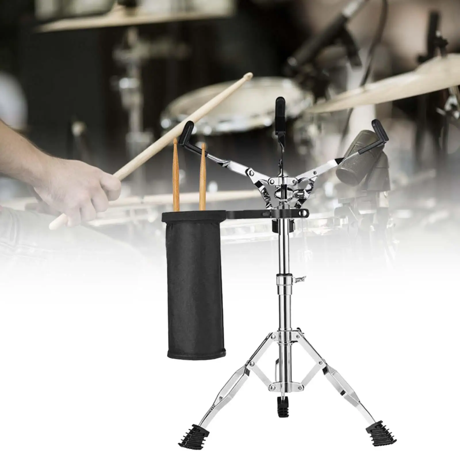 Stable Triangle Base Snare Drum Stand Percussion Hardware Adjustable for 12 14 Inch Drums