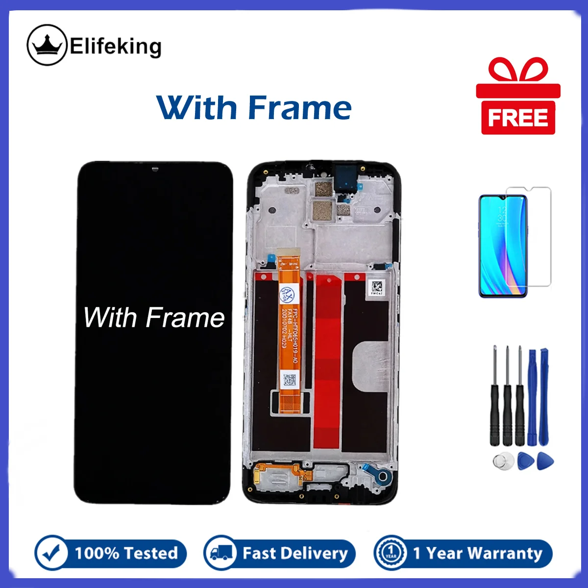 LCD For OPPO A5 2020 A9 A31 2020 Realme 5 5i 5S 6i C3 C3i A11 A11X A8 Display Screen Touch New Digitizer Assembly Replacement