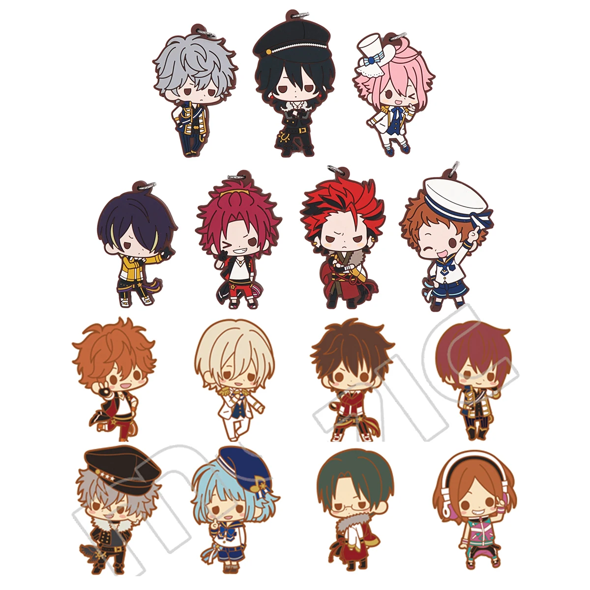 ensemble-stars-anime-borracha-chaveiro-koga-adonis-leo-izumi-ritsu-tsukasa-nazuna-hajime-beaneye-ver