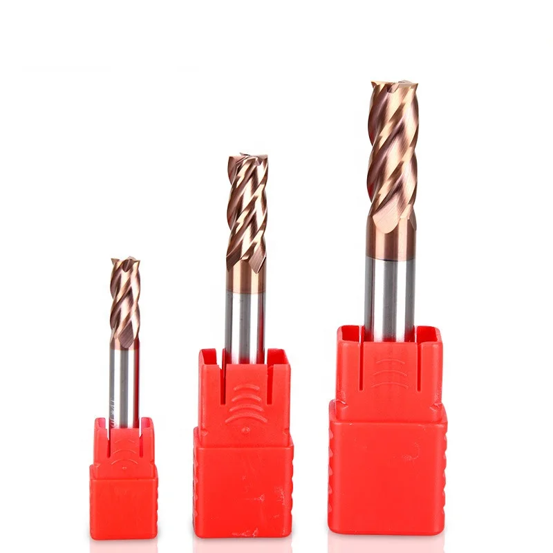 

HRC55 Carbide End Mill 1-20mm Endmill 4Flutes Milling Cutter Alloy Coating Tungsten Steel Cutting Tool CNC maching Endmills