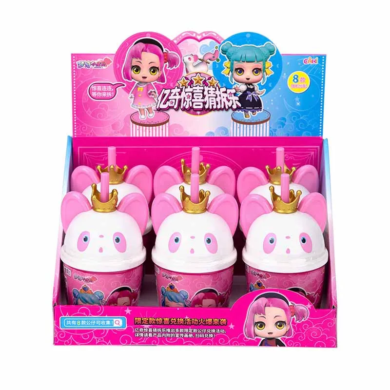 

Cartoon Cute Surprise Panda Box Princess Doll Toy Girls Play House Toys Princess Dress Up Toys Desktop Ornaments Surprise Box