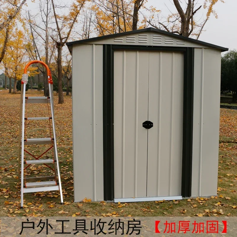 Outdoor simple mobile house assembly storage room garden tool  miscellaneous storage activity  combination house