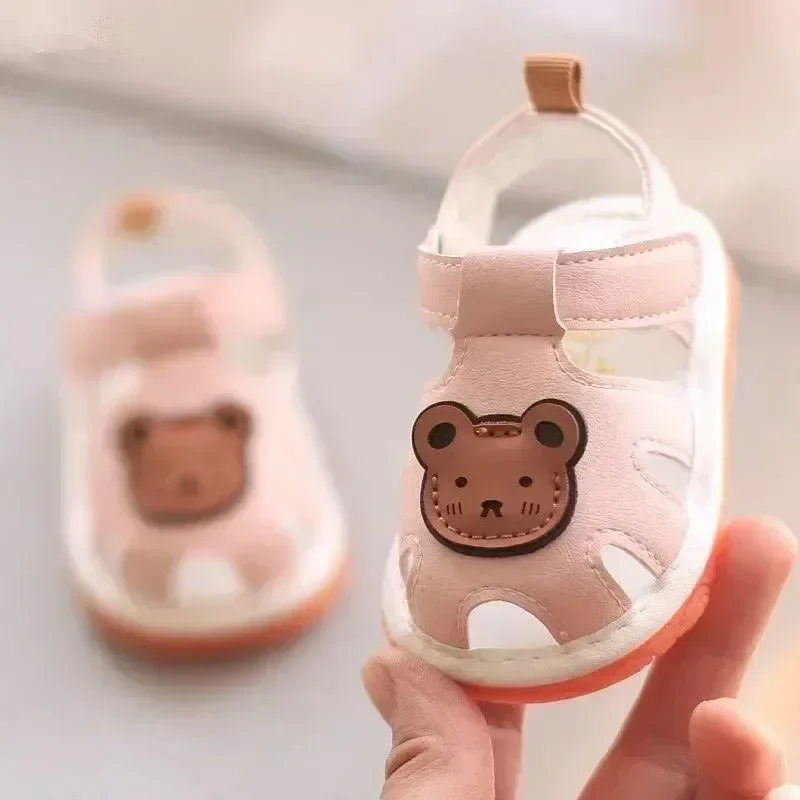 Summer baby girl and boy sandals, newborn baby shoes, casual soft sole, anti slip, breathable sandals