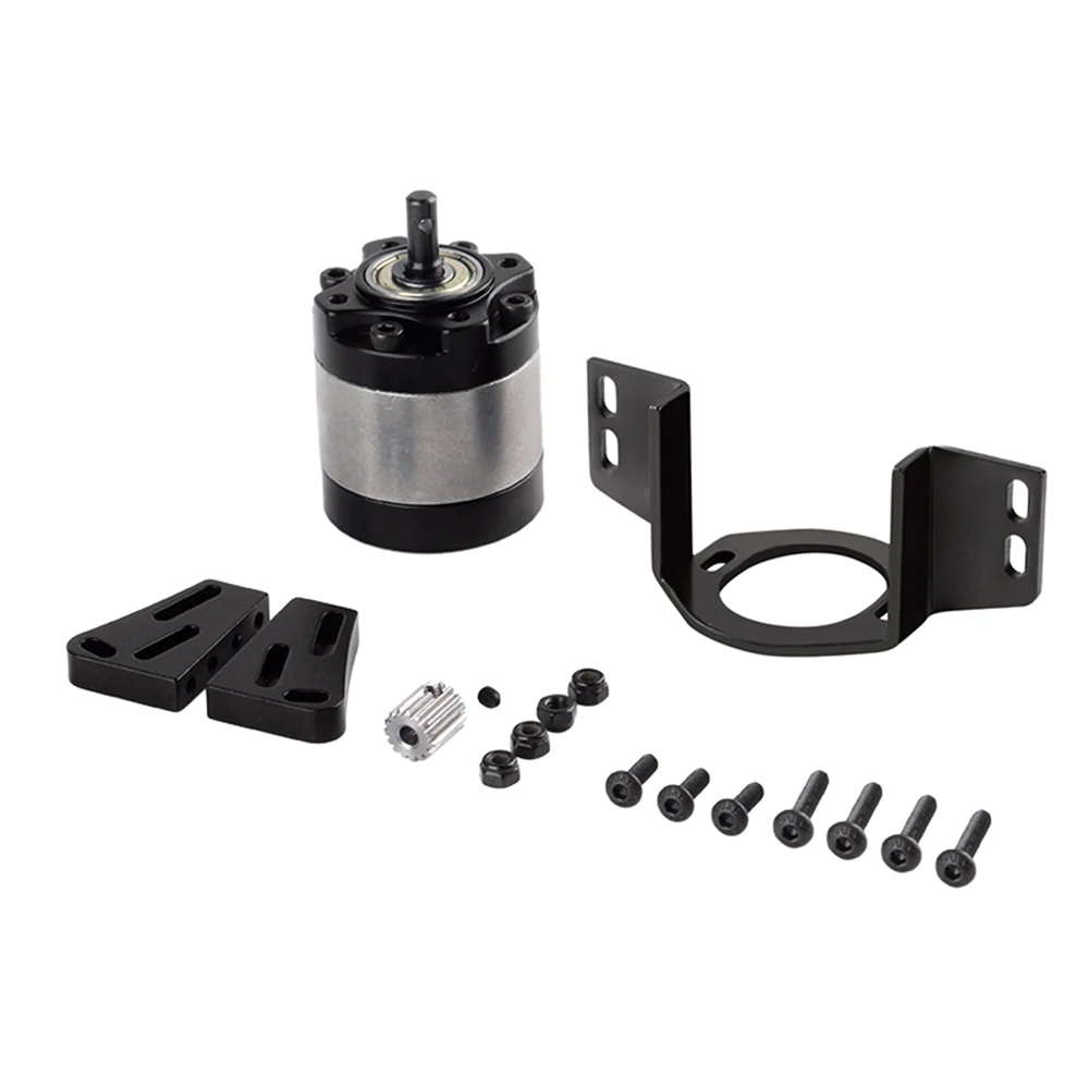 1:17 Gear Ratio Metal Planetary Gearbox & Mount Transmission Case for 1/10 RC Crawler D90