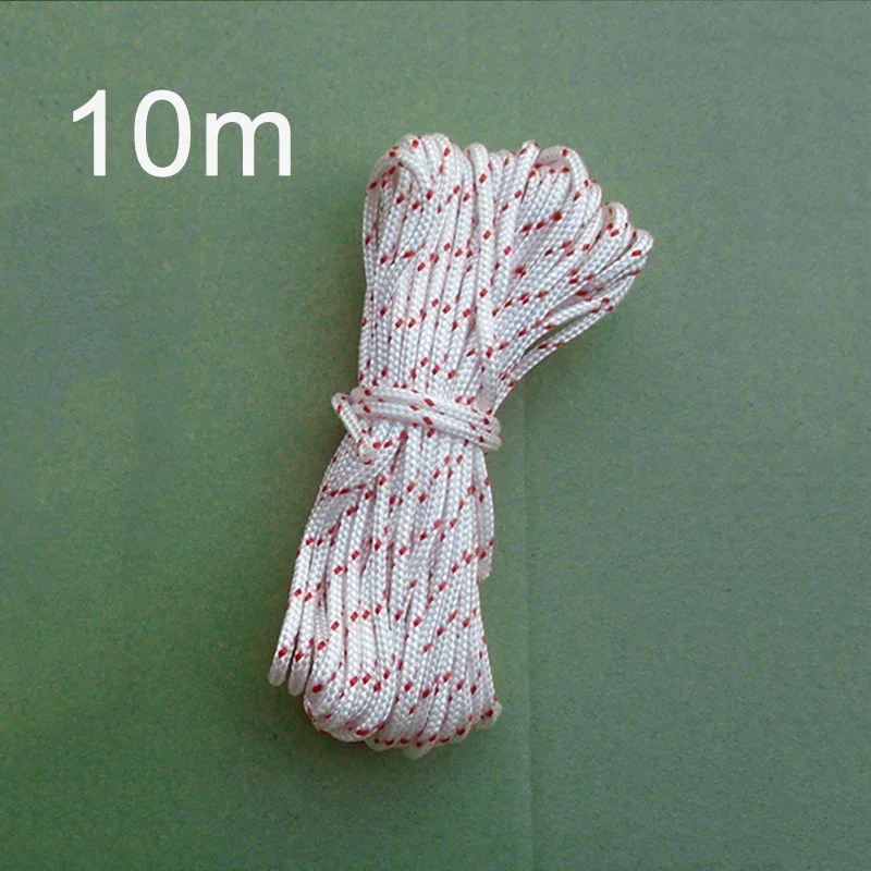 10m Pull Starter Cord Rope For Strimmer Chainsaw Lawnmower Engine Starter Rope Pull Cord Nylon Engine Starting Rope