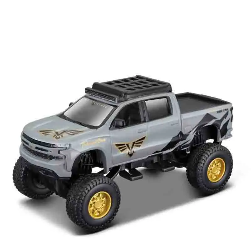 Maisto Jeep Wrangler Chevrolet Ford Legering Gemodificeerde Terreinvoertuigen Automodel Metalen Speelgoed Miniatuur Schaal Voertuigmodel Kindercadeau