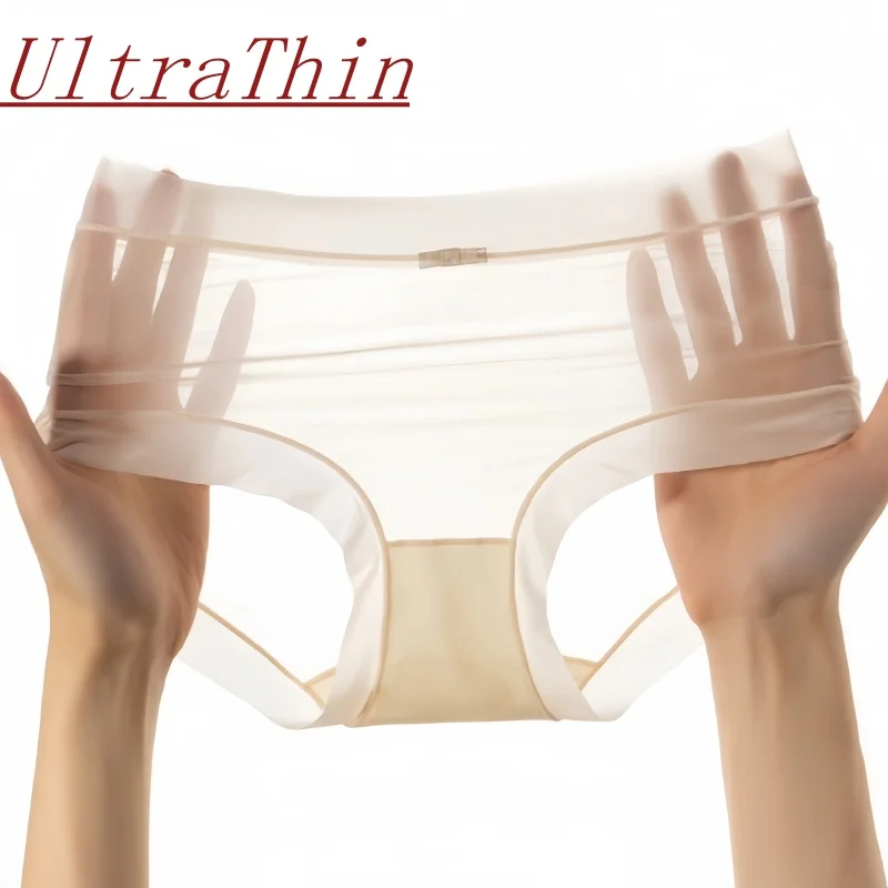 1PC Ultral-thin Briefs Panties For Women Ice Silky Quick Drying Underwear Bottoms Panties Sexy Lingerie Female Underpants