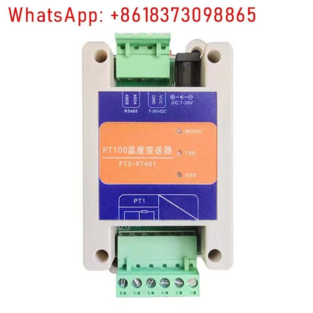 PT100 Resistance Temperature Sensor Transmitters Module RS485 Isolated Industrial Modbus RTU High Precision 2 4 8 Channel