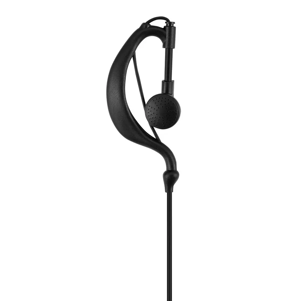 G 形状イヤホンヘッドセットマイク付き 2 ピンラジオクリアサウンド双方向ラジオヘッドセット運転用