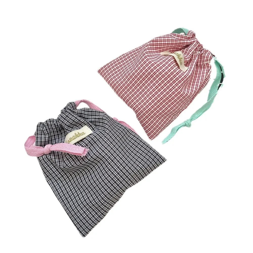 حقائب مكياج للسيدات كورية منقوشة بسيطة برباط هاراجوكو كاواي حقيبة تخزين حلوة متعددة الوظائف محمولة ومحمولة للعملات المعدنية #5