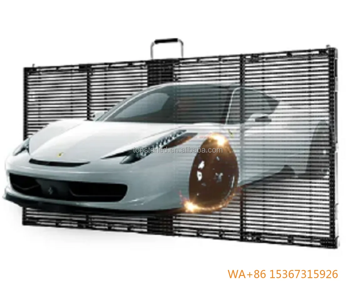 

P3.91 Outdoor Transparent LED Screen IP65 High Refresh Rate SDK Function High Transparency