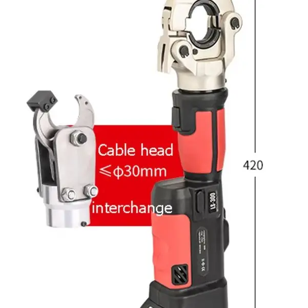 

Electric Hydraulic Pliers Copper And Aluminum Terminal Crimping Pliers Straight Handle LS-300 Red Charging Crimping Pliers 60KN