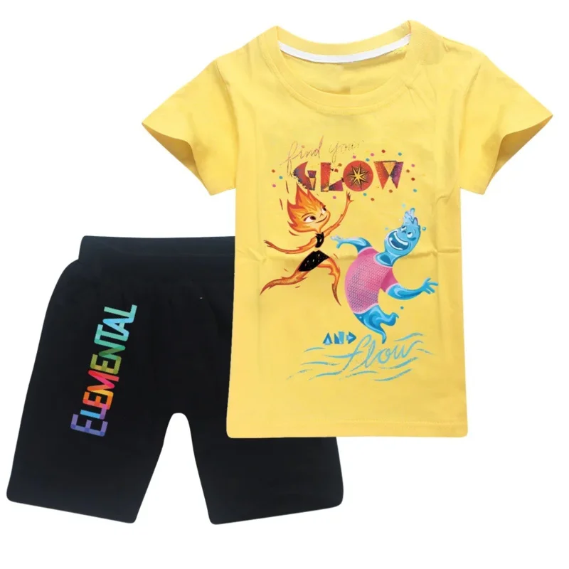 Feuer Wade Wade Wasser Mädchen Jungen Kleidung Set Sommer Kinder T-shirt Hosen Casual Sport Anzüge 2 stücke Trainingsanzug Outfits kinder tuch