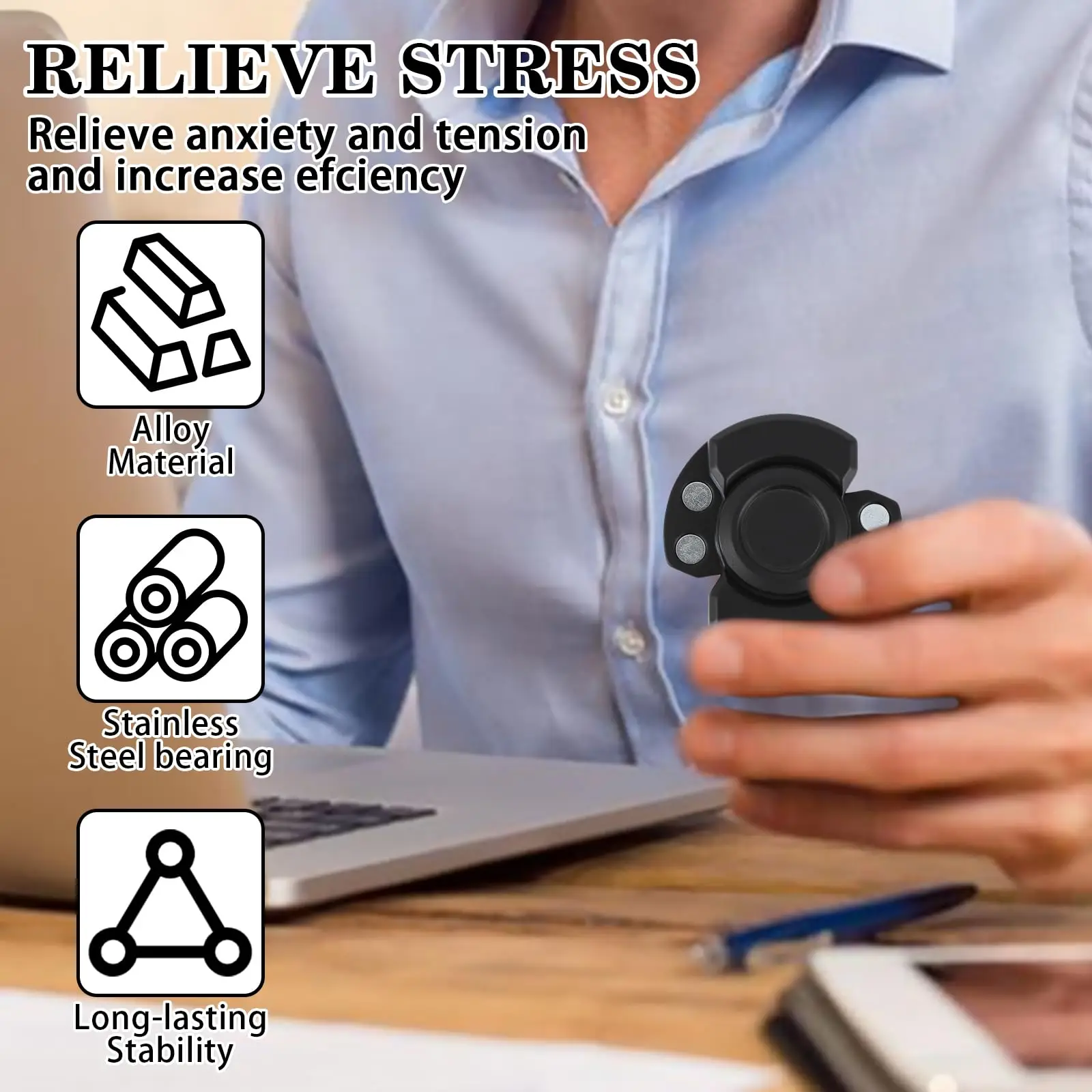 Fidget Spinner coulissant magnétique EDC, jeu Multiple, jouet Anti-Stress pour adulte, Spinner à main pour tdah, anxiété, autisme, soulagement du Stress