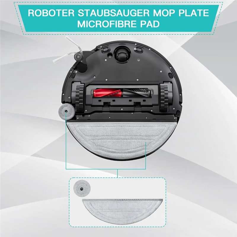 BAAM-Mop منصات استبدال ل Roborock Saros 10 جهاز آلي لتنظيف الأتربة الملحقات قابلة لإعادة الاستخدام مناديل استبدال الملحقات