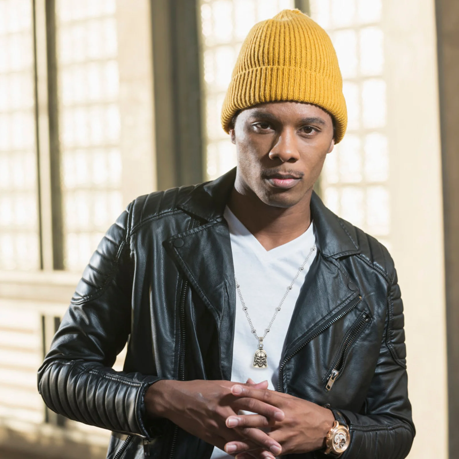 

Bell Pendant for Jewelry Skull Design Retro Style Craft DIY Small Bell Decoration Accessory Necklace Making Gremlin Bells