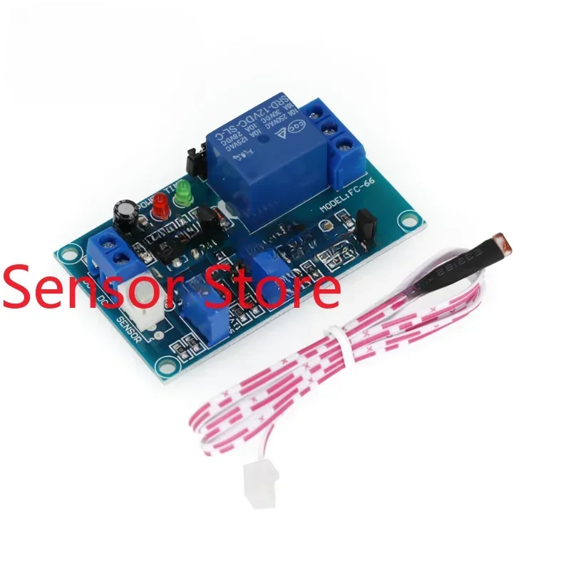 

5 шт. Модули реле с фоторезисторным датчиком 5В/12В/24В, регулируемый переключатель управления освещением с задержкой