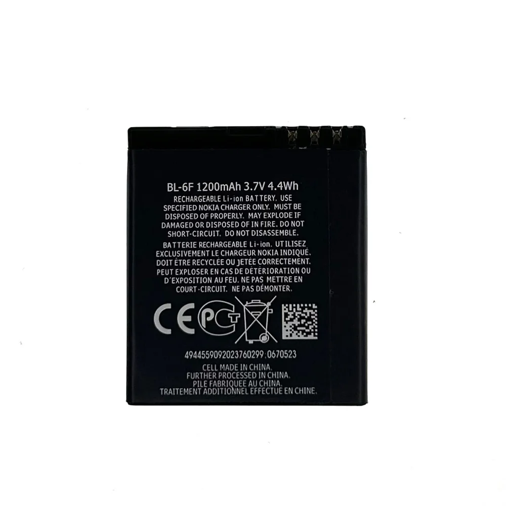 Original Rechargeable Battery BL-6F Battery For Nokia 6788 N78 N79 N95(8G) 6788i Battery 6F BL6F Replacement batteria batteries