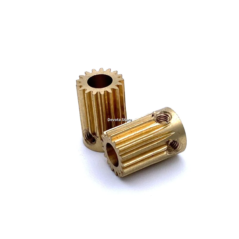 0.5M 17T 5mm Hole Copper Gear M3 Quality Gear 17 Teeth