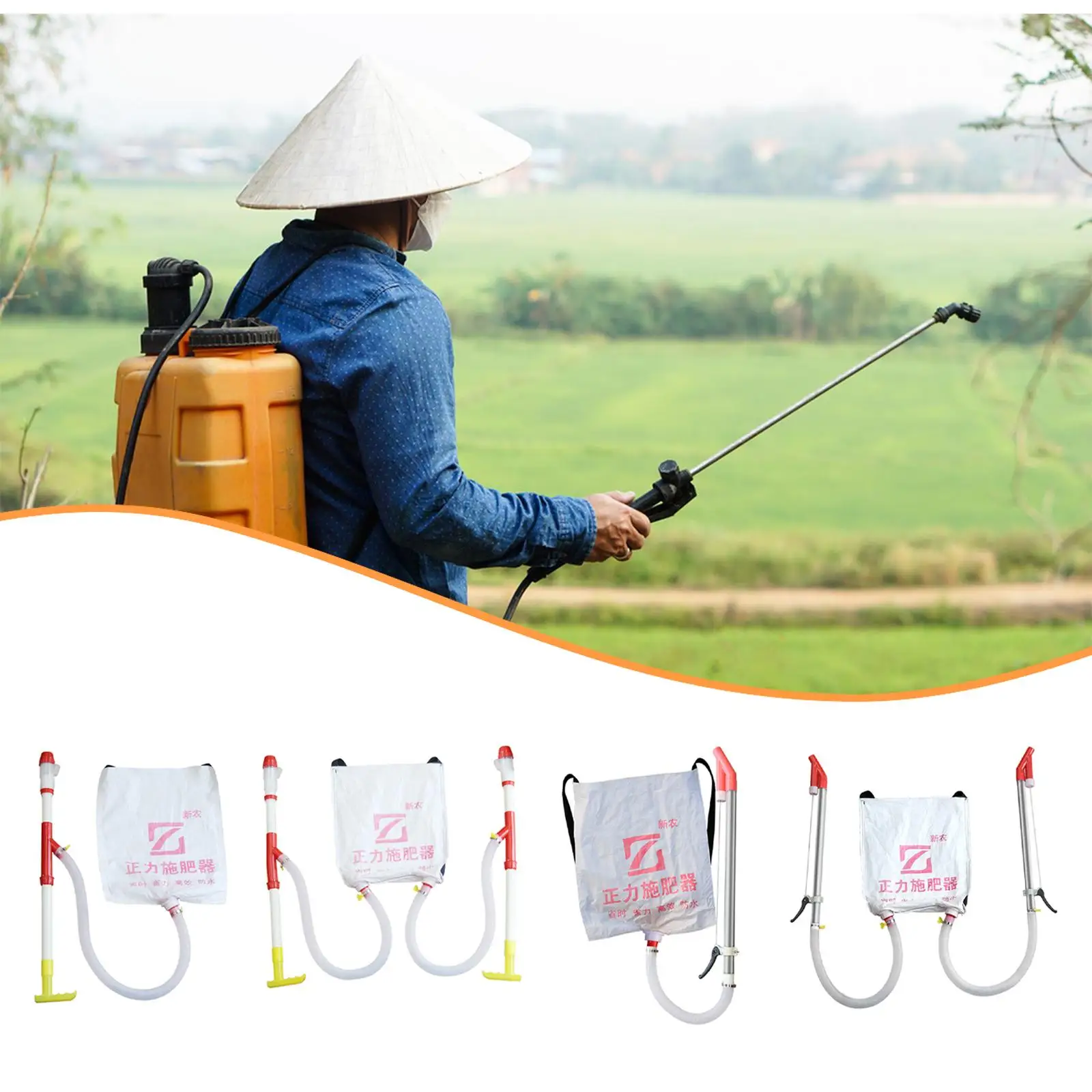 

Ручной разбрасыватель удобрений Эргономичный дизайн с рюкзаком Эффективный аппликатор для гнева Ручной аппликатор для кукурузы Topdressing Газон Сад