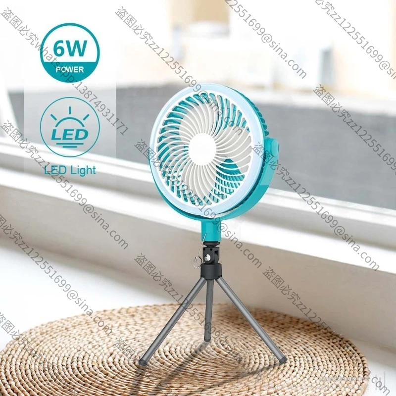 مناسبة لمروحة سطح المكتب الصغيرة وسهلة الحمل مقاس 8 بوصات من النوع C/USB مع ضوء LED #5