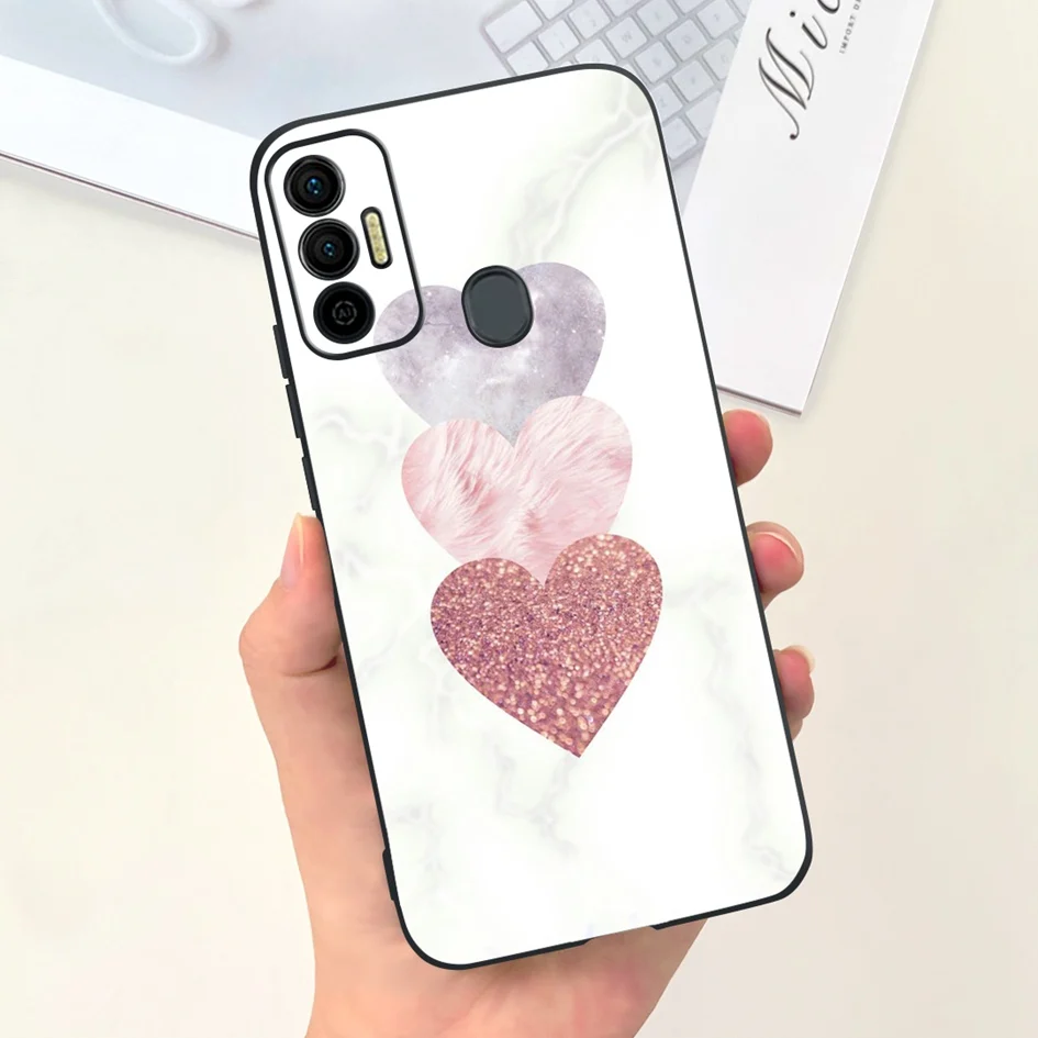 For Tecno Spark 7 KF6j Case For Tecno Spark 7 Pro 7P Spark7 Phone Cover Cute Astronaut Silicone Back Fundas Spark 7P KF7j Bumper