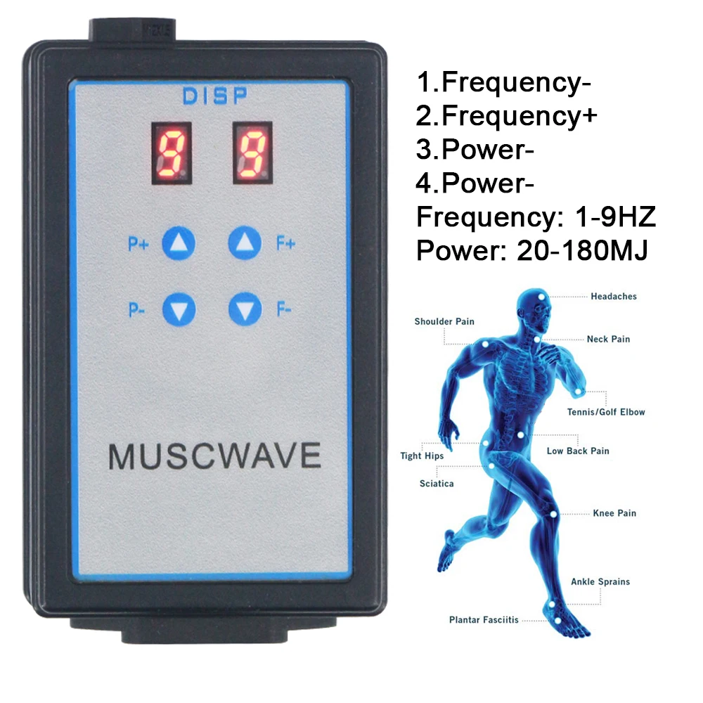 Shockwave Therapy Machine With 11 Heads ED Treatment Pain Relief Portable Shock Wave Physiotherapy Equipment Tennis Elbow 180mj