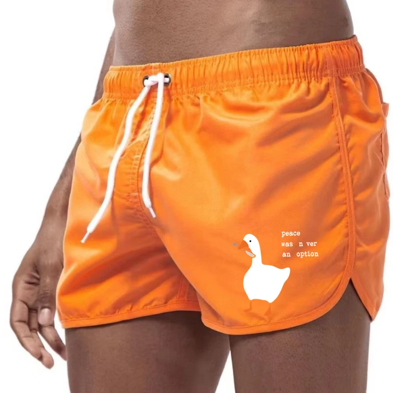 Men'S Quick-Drying Beach Shorts Summer Leisure Board Shorts With Mesh Liner And Zipper Pocket Swimming Trunks