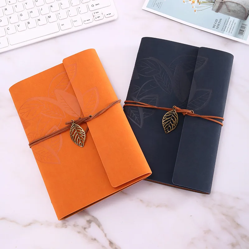 A5A6A7 Vintage Notebook PU Leather Blank Kraft Diary Note Book Journal Sketchbook Stationery School Office Supplies