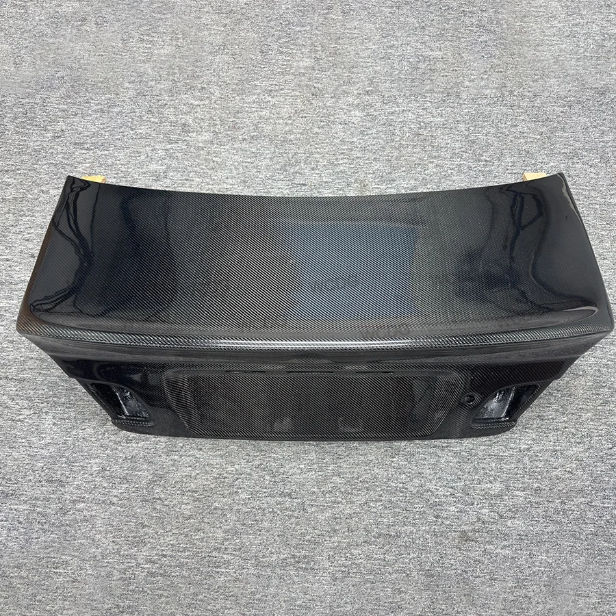 ForBMW 3 Series E46 M3 320 325i سيدان كوبيه 2 باب 1996-2004 CSL نمط ألياف الكربون الخلفي الجذع التمهيد غطاء غطاء قطع غيار السيارات Bodykit #3