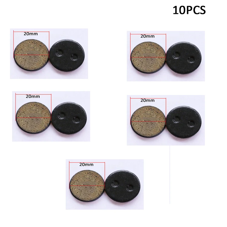 2/4/10/20 stücke Disc Bremsbeläge Für Mi Xiaomi Elektrische Roller M365 1S Pro Pro2 Ersatz teile Kit Halbmetallische Harz 18mm 20mm