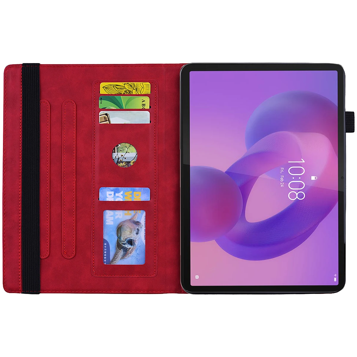 Shockproof PU Leather Tablet Case for Lenovo Tab 10.1 TB-311XU K10C TB-311FU 2025 10.1 inch with Card Pocket Protective