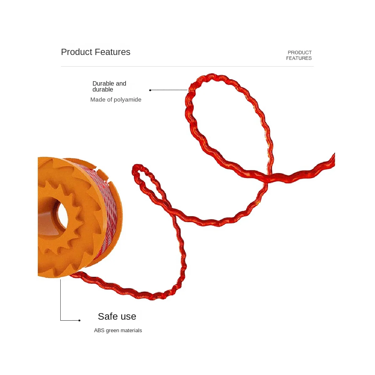 ローイングヘッドカバー,草刈り機リール,w0010およびw6531,6個