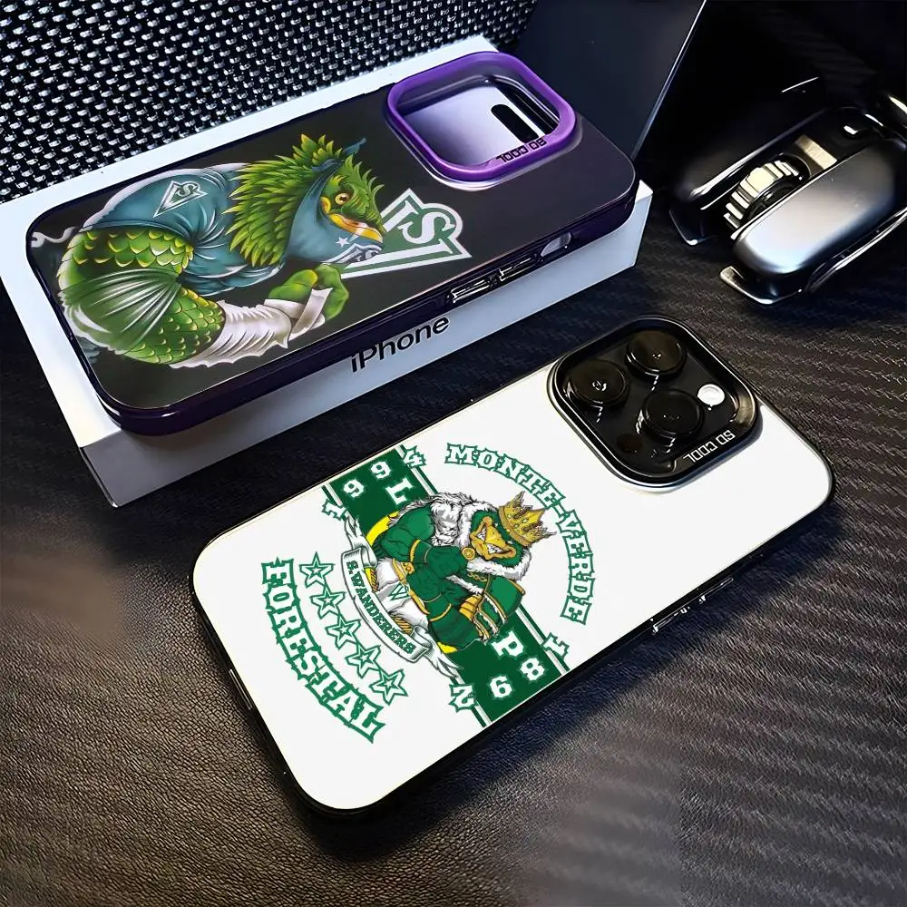 

Football S-Santiago W-Wanderers 1892 Phone Case For iPhone17,16,15,14,13,12,11 Plus,Pro Max Purple Matte Shockproof Cover