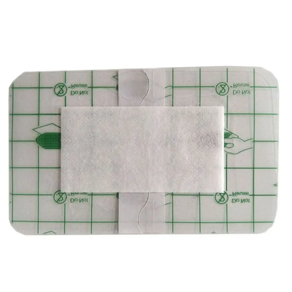 5/10Pcs 6x7cm 6x10cm Self-adhesive Aid Bandage Breathable Non-woven Large Wound Bandage Multi-sizes Transparent