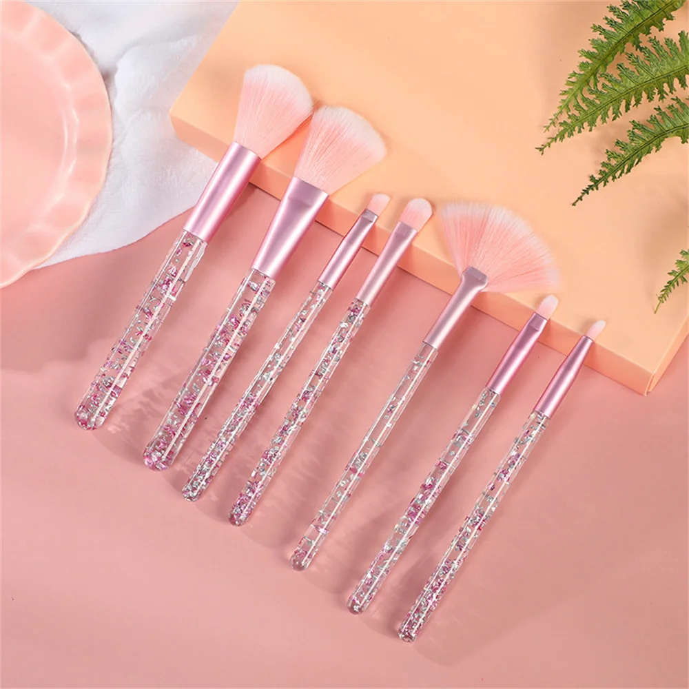 Crystal Handle Makeup Brush Parity Mini And Convenient Complete Set Of Makeup Tools Beauty And Health Highlight Brush Loose