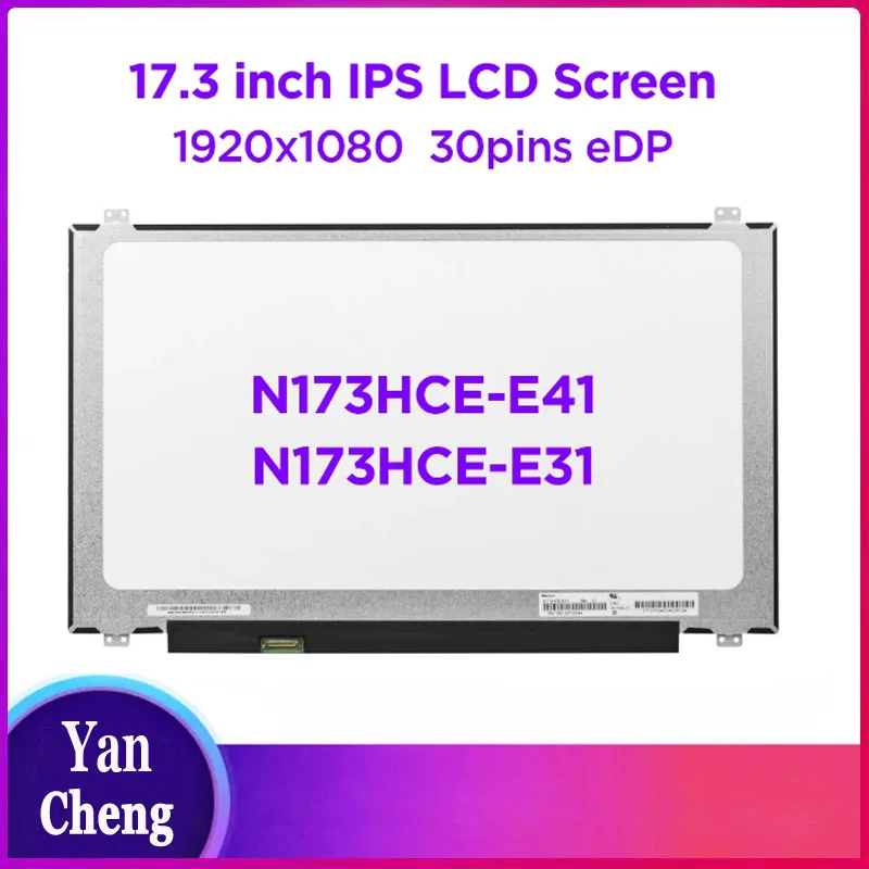 

17.3" IPS Laptop LCD Screen N173HCE-E41 N173HCE-E31 Fit B173HAN01.0 LTN173HL01 for MSI GT72 GT73 DELL Alienware 17R2 R3 R4 R5