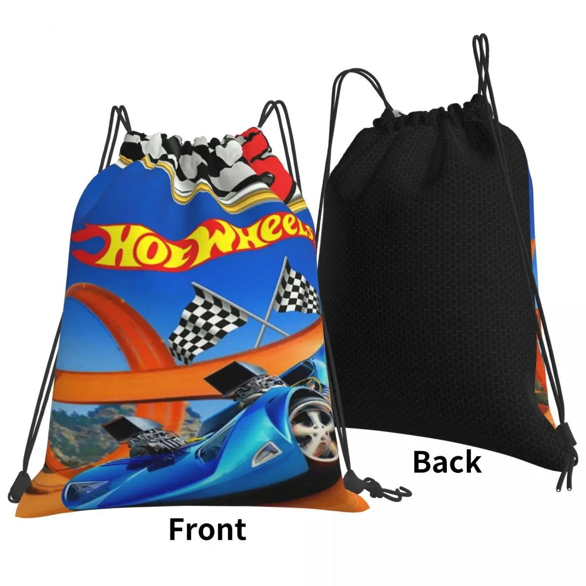 Hot Wheelss Car Backpacks Multi-function Drawstring Bags Sports Bag Book Bags for Man Woman Students