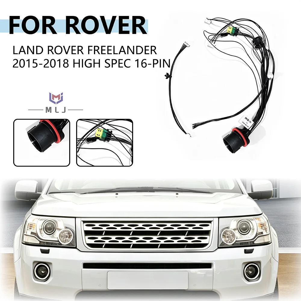 Xenon Headlight 16 Pin DRL Assembly Internal Wiring Harness Plug And Play For Land Rover Freelander 2015-2018 High Spec Parts