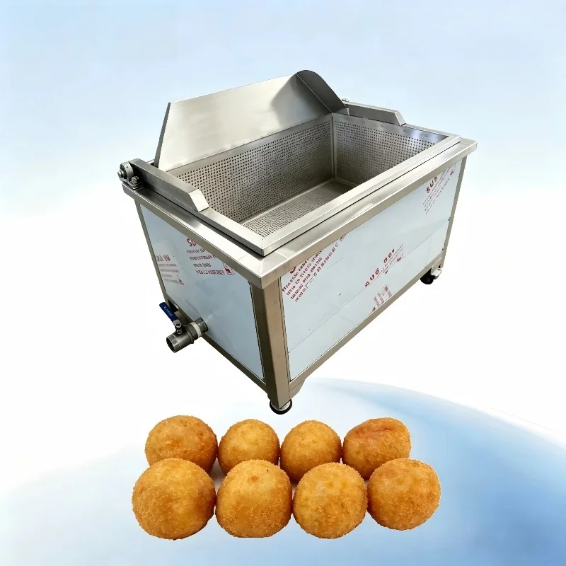 Customized Automatic Tilting Square Deep Fryer Uniform Heating Catering Frying Equipment For Restaurant