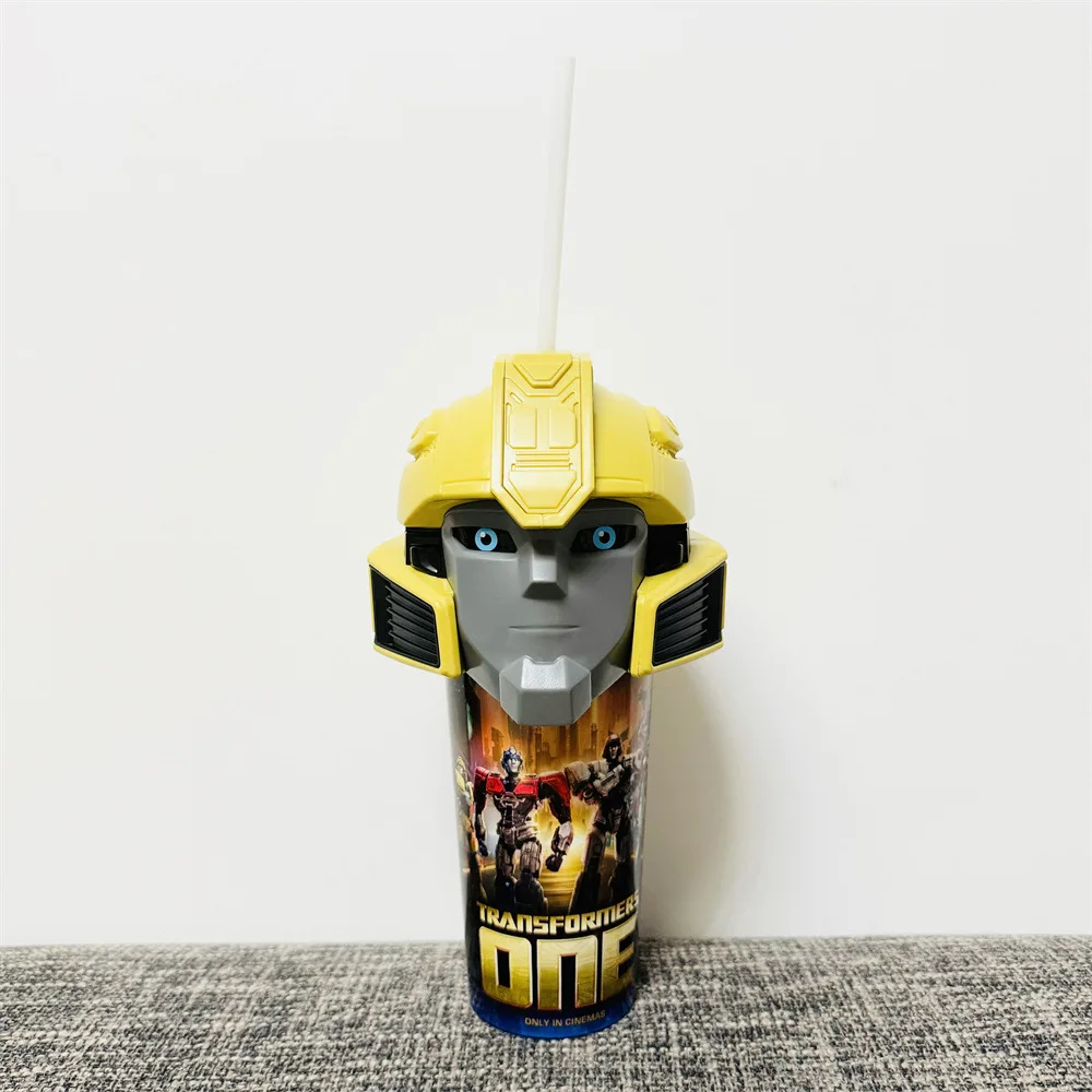 New Movie 《Transformers One》 Optimus Prime Bumblebee Topper Cup Figuine Cinema Collectible Model Gift Capacity 22oz - view 5