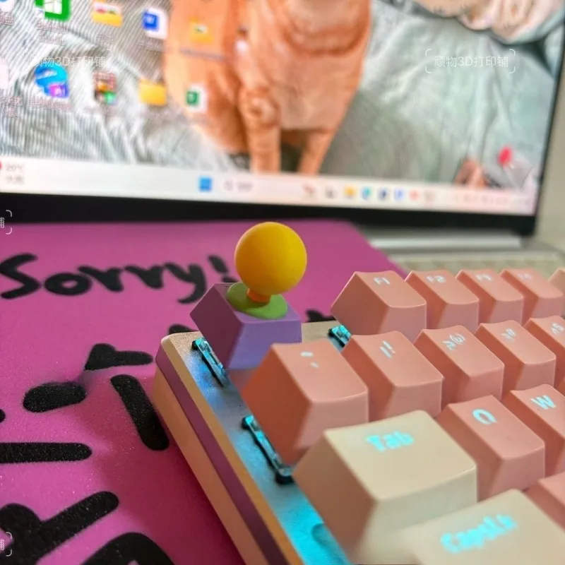 Mechanical Keyboard Keycaps Game Controller Joystick 1U Custom Multi-color 3D Printed Gaming Desk Setup
