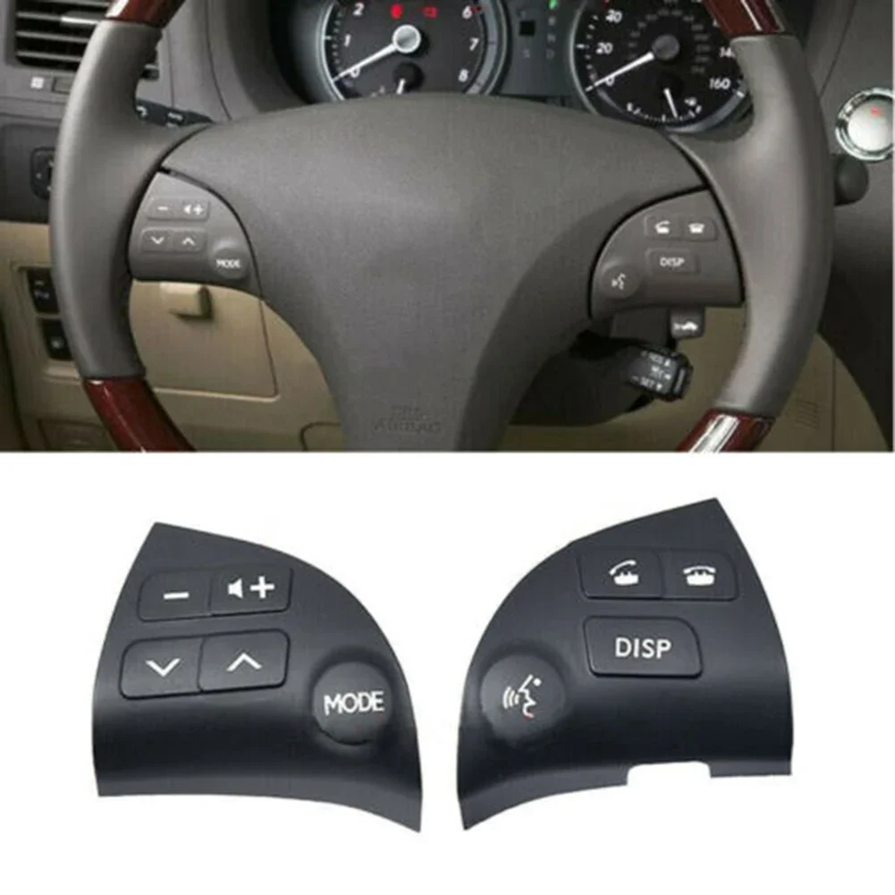 

1 Pair Car Steering Wheel Control Button Covers For Lexus ES350 2006 2007 2008 2009 2010 2011 2012 Left Hand Drive