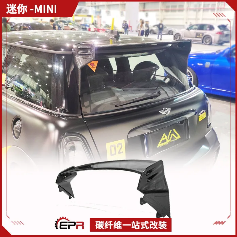 

Подходит для Mini Mini Cooper R56 Модификация из углеродного волокна Заднее крыло JCW Персонализированное верхнее крыло, фиксированное ветровое крыло